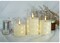 Designer’s Shop CS-7305 Flameless LED candle with String Star Lights and Remote Control Timer. 3 pc packed, color : Clear